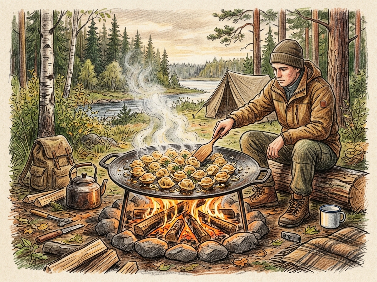 Рецепт №4: Садж на костре